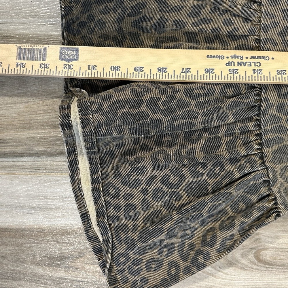 Leopard Print Ruffle-Hem Maxi Dress - Brown - Picture 6 of 6